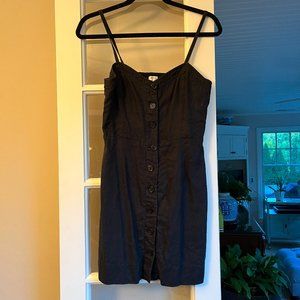 ARITZIA WILFRED Black Button Up Mini Dress